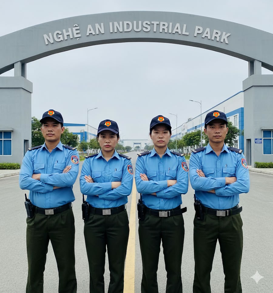 Địa chỉ may &aacute;o đồng phục bảo vệ sỹ Vinh Nghệ An